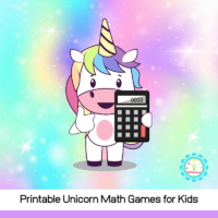 Printable unicorn math games are a lot of fun for kids! Early learners will love these unicorn math activities.
