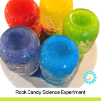 Every science loving kiddo should make rock candy at least once! The rock candy experiment for kids shows kids the fastest way to make rock candy!