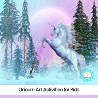 Unicorn art ideas for unicorn fans! Kid-friendly art that they can make alone! So many unicorn art project ideas!