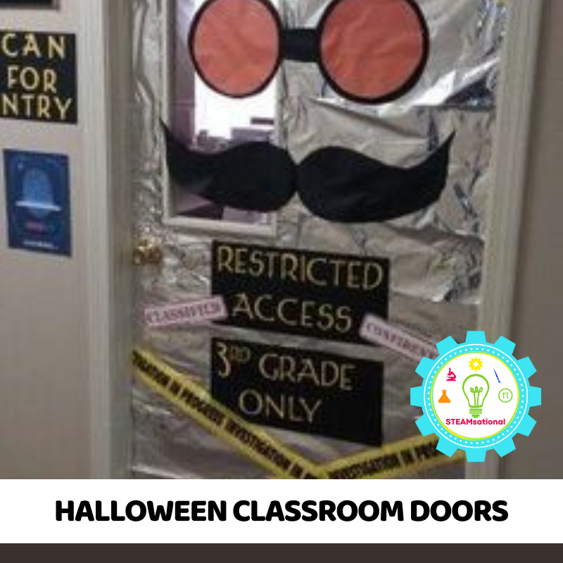 62 Creative Halloween Classroom Door Decorations and Bulletin Boards