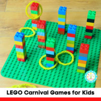 LEGO carnival activities can be made with everyday bricks and kids can help engineer them on their own.