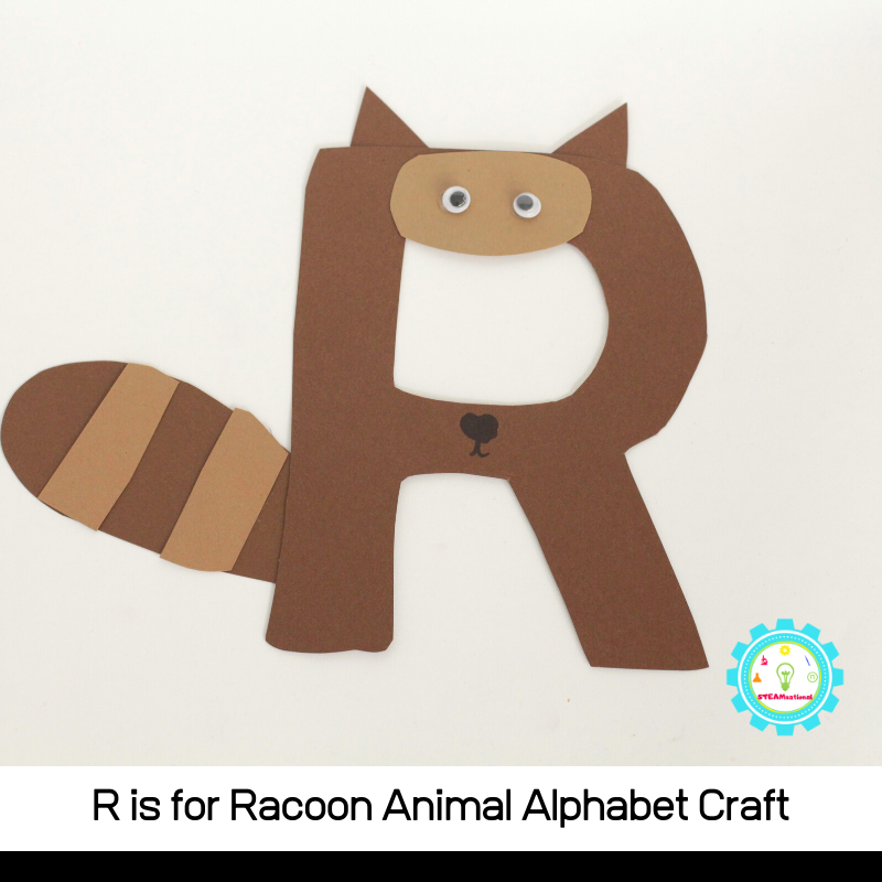 arn how to make a fun R is for racoon alphabet craft with these simple instructions! All you need are a few craft supplies and a bit of imagination!
