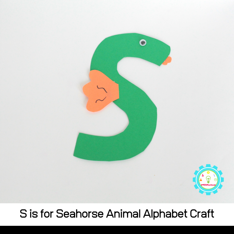 The S shape is perfect for a seahorse body and it just has an adorable vibe that will brighten your classroom. Kids will love making and playing with this one.