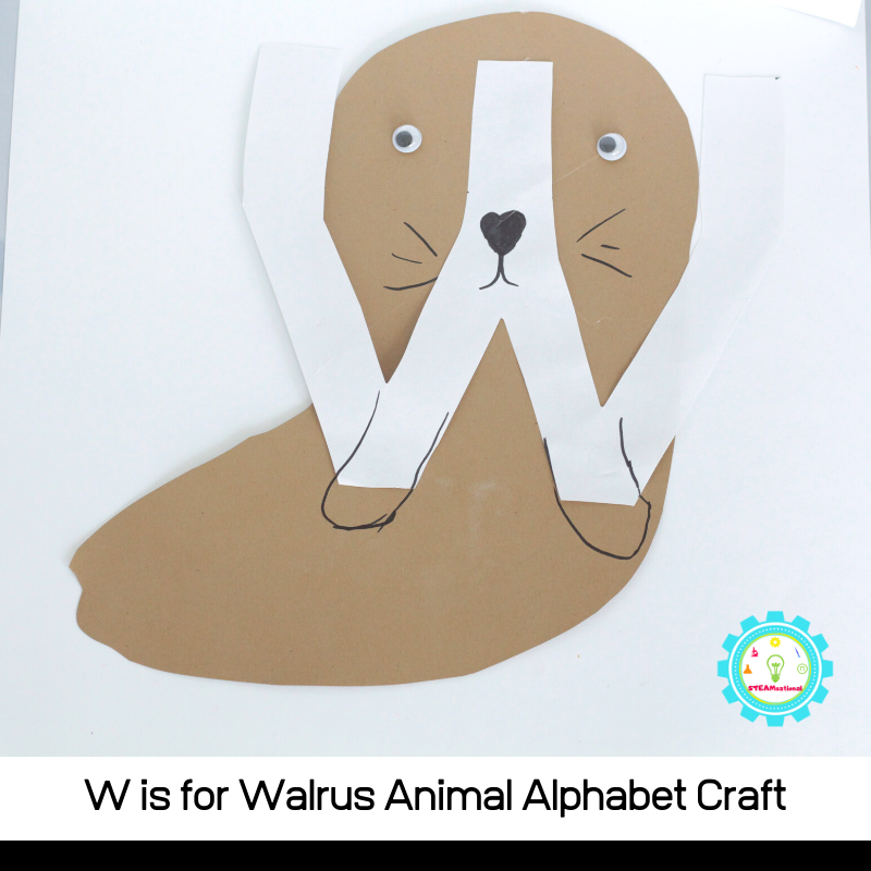 earn how to make a fun W is for walrus alphabet craft with these simple instructions! All you need are a few craft supplies and a bit of imagination!   