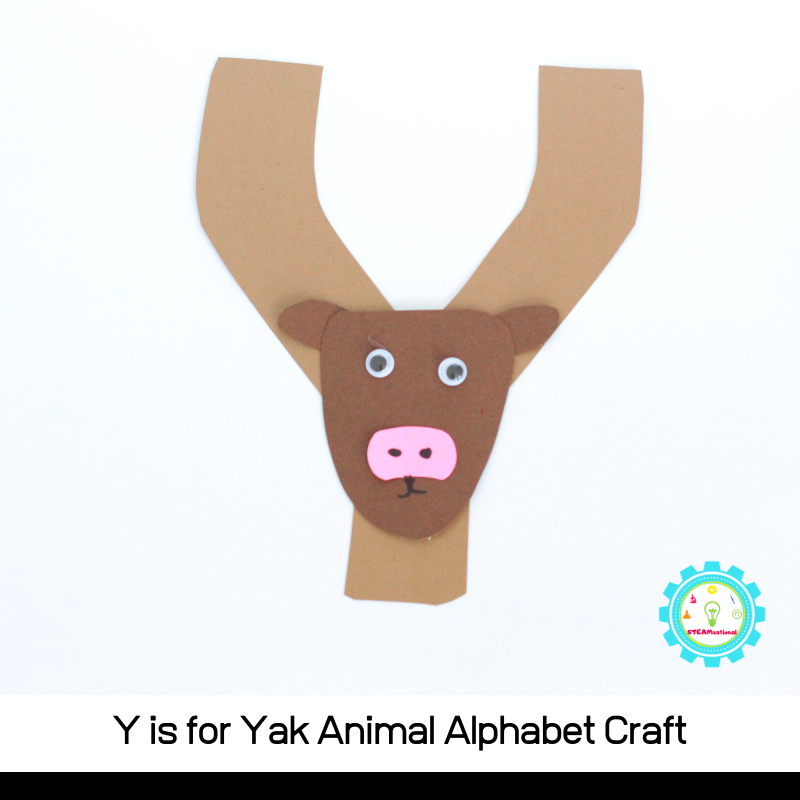 Learn how to make a fun Y is for yak alphabet craft with these simple instructions! All you need are a few craft supplies and a bit of imagination!   