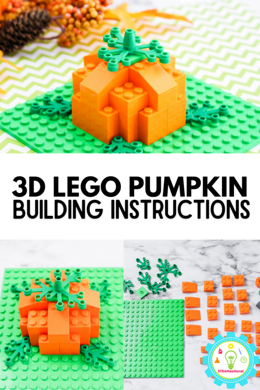 If you have a bucket of LEGO bricks at your house or in your STEM classroom (and, yes, most of us do!), then you'll be able to make this LEGO pumpkin!