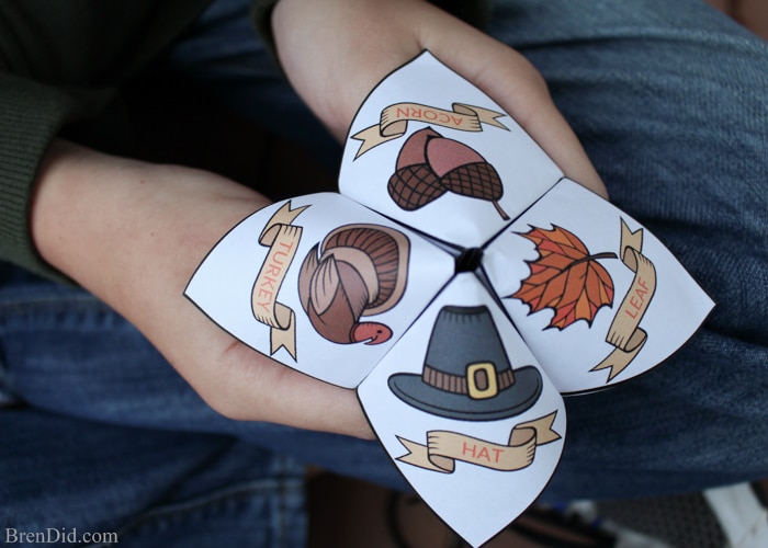 Gratitude Cootie Catcher for Thanksgiving from Bren Did 6