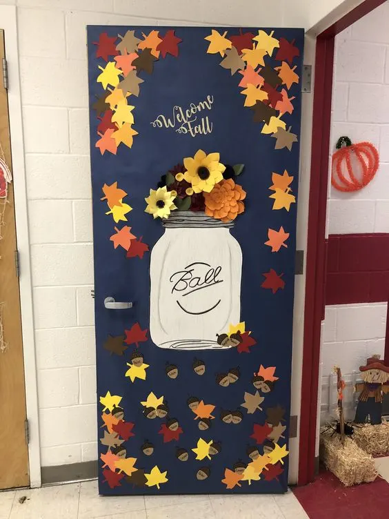 classroom thanksgiving door