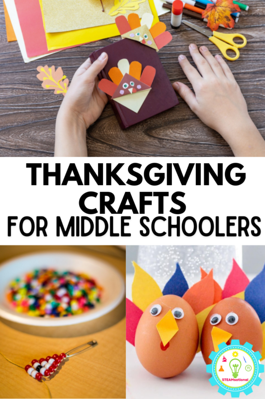 20+ Thanksgiving crafts for middle school! These activities are challenging and fun enough for even the most cynical middle schoolers.