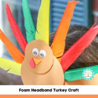 How to make a turkey craft from foam for Thanksgiving!