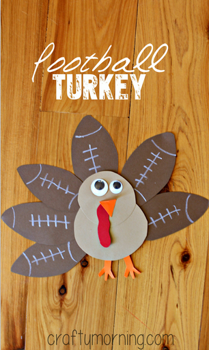 football turkey craft for kids