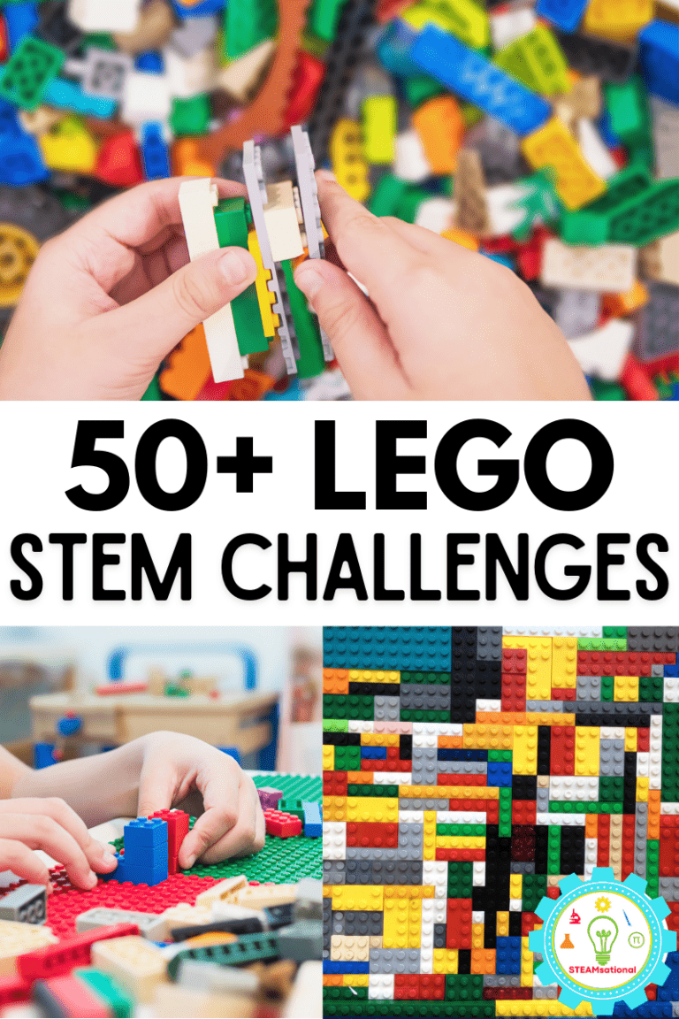 50+ LEGO STEM Challenges- Free Printable STEM Activities