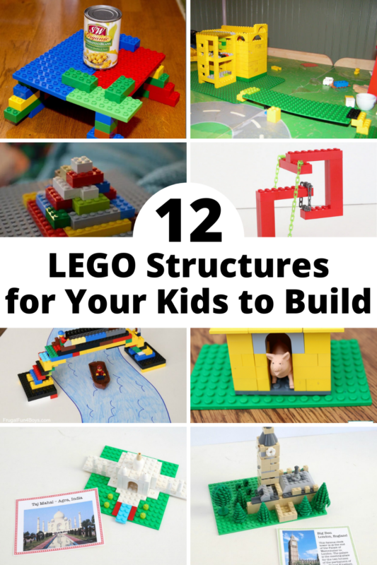 If you have a box of LEGO bricks in your house, you might be wondering what to do with them, especially if you lost the directions! But never fear, most of these LEGO structures can be made using classic LEGO bricks!