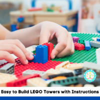 maybe your kids are just getting into making their own LEGO designs, then you'll want to start out with these simple LEGO towers!