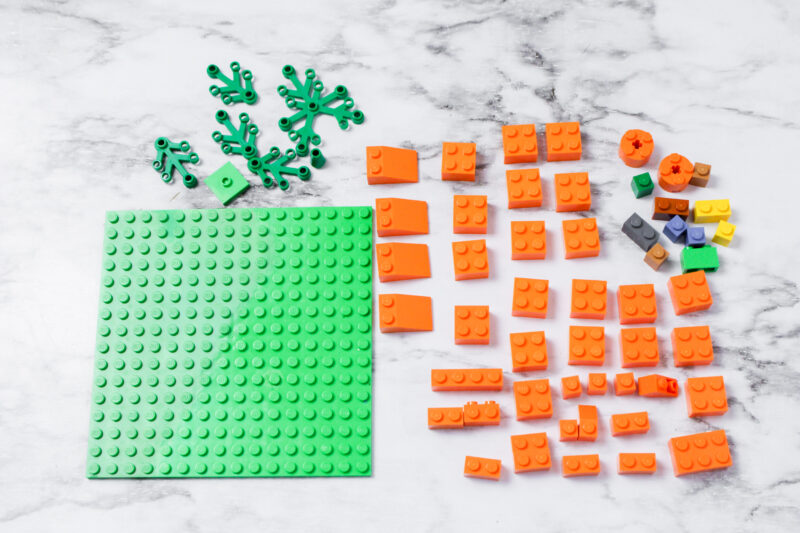 lego pumpkin pieces