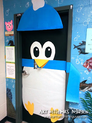 penguin classroom door idea