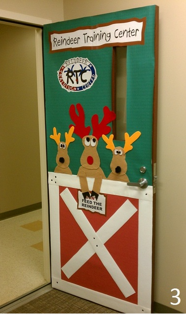 reindeer classroom door