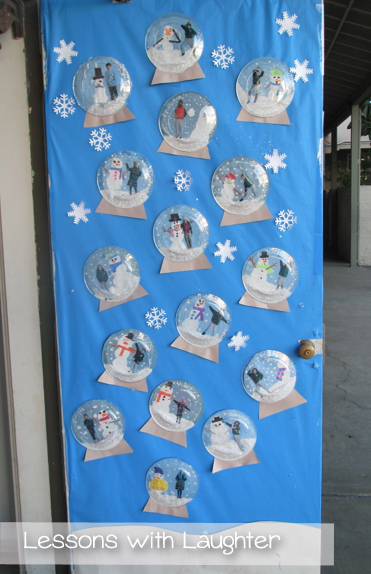 snow globe classroom door