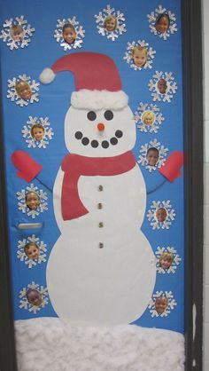 snowman classroom door