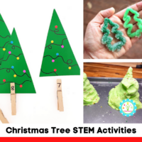 All of these Christmas tree STEM activities are so easy to do, and your kids are going to love them. From Christmas lights to fizzy trees, there is something on here for everyone.