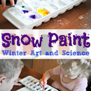 1 Snow Paint winter art science