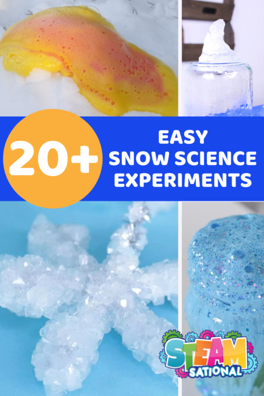 If you have snow this winter, try these exciting snow science experiments! Winter science experiments are never more enjoyable for young scientists than when they use snow!