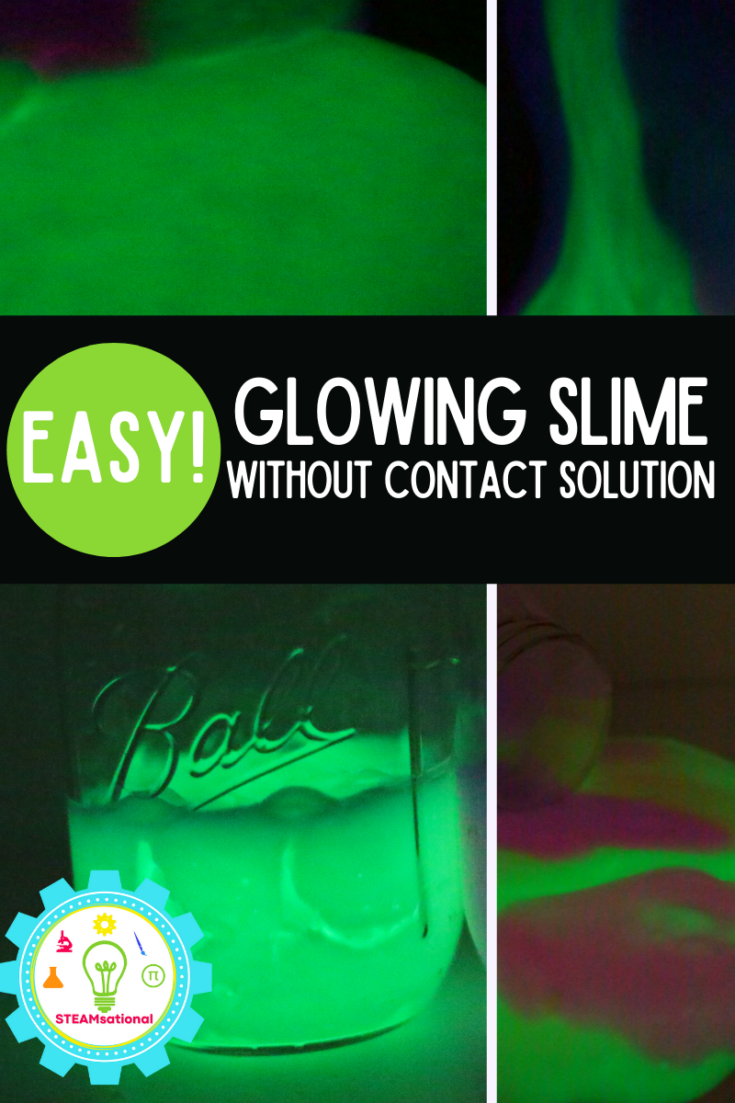 How to Make Glow in the Dark Slime without Contact Solution