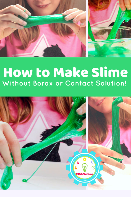 ! This easy slime recipe teaches you how to make slime without contact solution or borax!