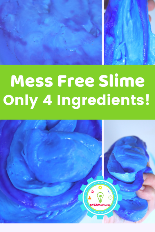 You can make mess-free slime without using contact solution! Try this simple recipe for dish soap slime and learn how to make slime with borax and soap!