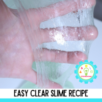 This easy recipe for clear slime will teach you how to make clear slime without contact solution in under 10 minutes!
