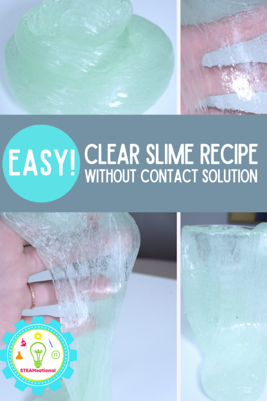 Follow this recipe and learn how to make clear slime without contact solution in under 10 minutes! Crystal clear slime requires just 2 ingredients!