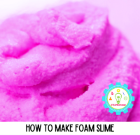 This easy foam slime recipe has just 4 ingredients!
