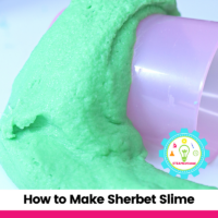 This easy sherbet slime recipe is perfect for kids and feels magically cool to the touch!
