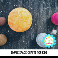 Simple to make space craft ideas for kids! 13 of the most fun space themed crafts you can find!