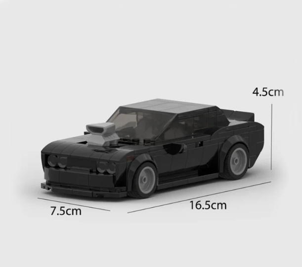 black lego sports car kit