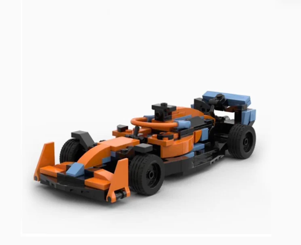 orange lego sports car kit