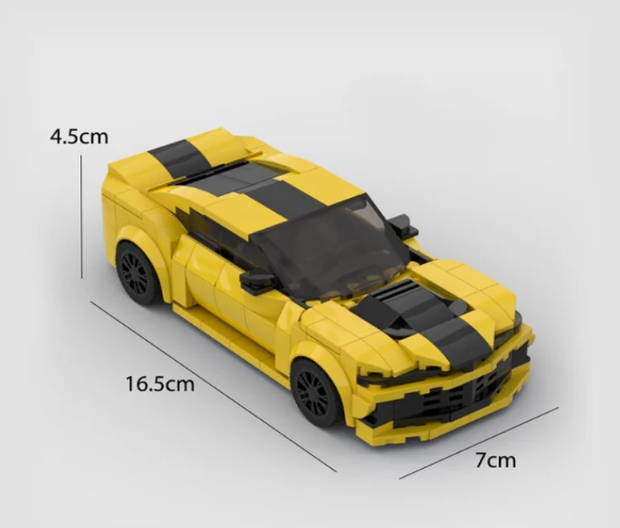 yellow lego sports car kit