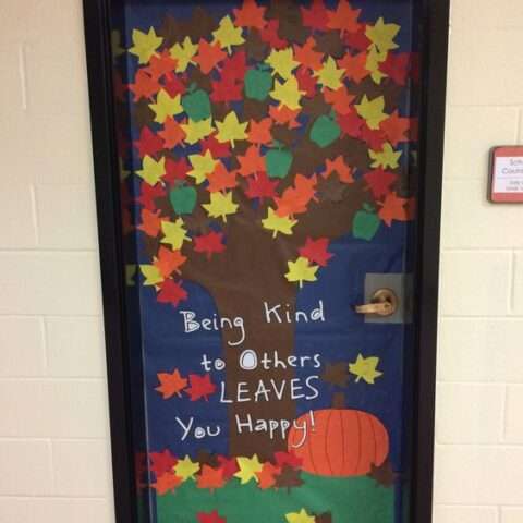 Image for Fall Tree Classroom Door Design