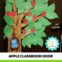 Bring nature into the classroom this fall with these apple theme classroom door ideas!