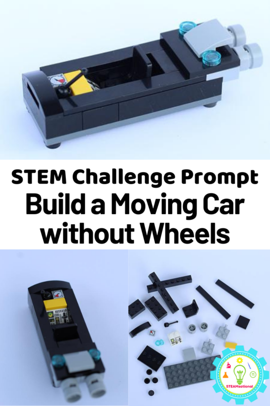 Do cars need wheels? Not in this LEGO STEM challenge! Learn how to build a LEGO car without wheels that actually moves!