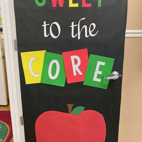 Image for Sweet to the Core Classroom Door Design