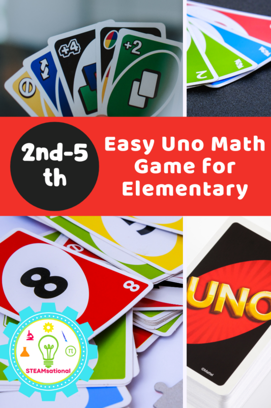 This Uno math game is a simple way to bring some math fun into the classroom! Teach math facts of all sorts with a deck of Uno cards!