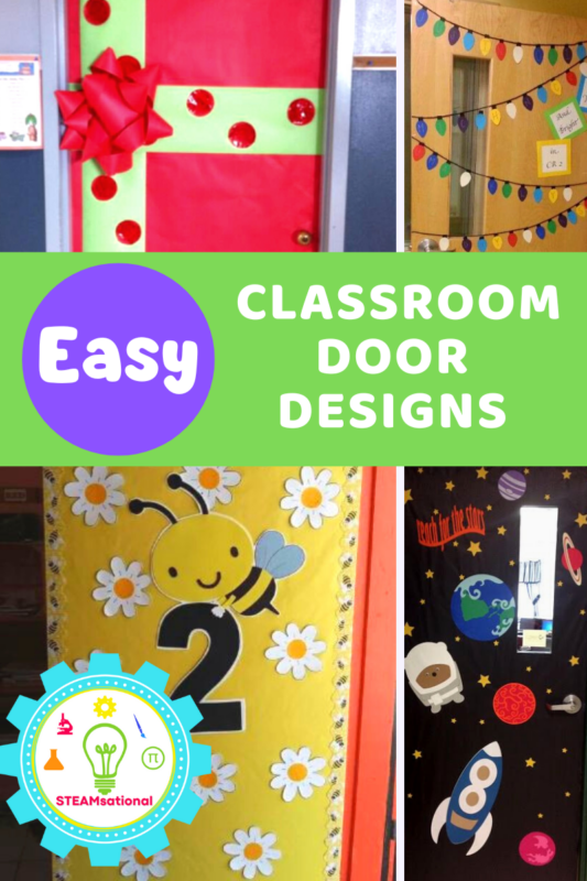 7 super easy classroom door decorations that anyone can make! Decorate your classroom door in under 15 minutes! 