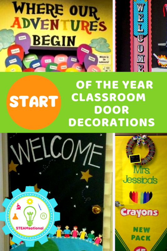 8 adorable classroom door ideas for beginning of the year! Simple classroom door designs that are creative and quick to make for busy teachers!