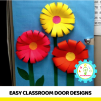 Everyone can make these 7 easy classroom door designs! In less than 15 minutes, you can decorate your classroom door!
