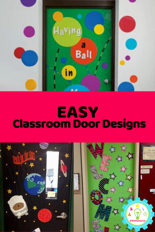 Anyone can make these 7 super easy classroom door ideas! In under 15 minutes, you can have a cute classroom door!