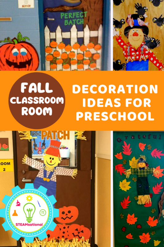 11 creative designs to make your preschool door pop this fall! These fall classroom door decoration ideas for preschool are sure to be a hit!