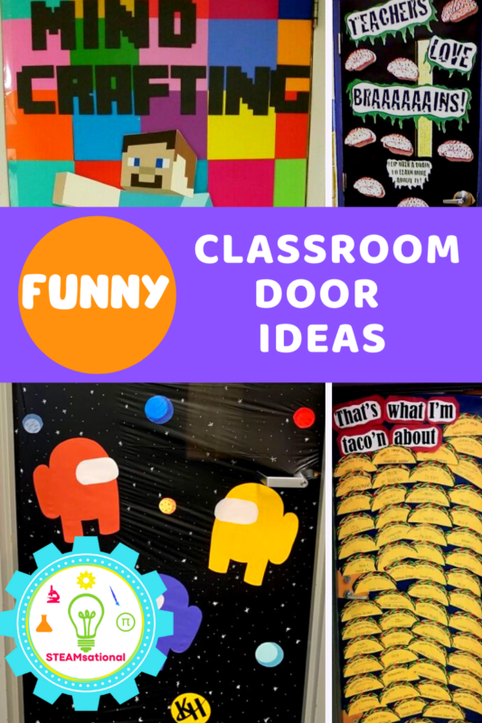 ke students feel comfortable with the material and ensure that they pay attention to the teacher's words. These funny classroom door decorations will add a touch of humor to any classroom setting. Great for your classroom door or bulletin board!