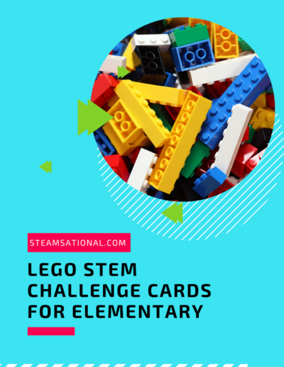 Get 40 LEGO STEM challenge cards perfect for STEM centers, science centers, and independent STEM learning at home!