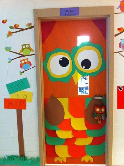 preschool fall turkey door